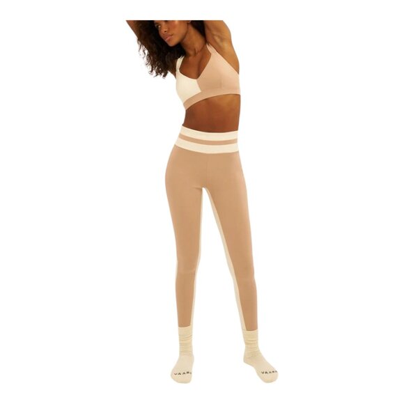 VAARA Bi-colour Compression Fit Sports Legging Workout Activewear Women's Medium - Picture 1 of 8